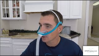 Evora Nasal Cradle CPAP Mask  Demonstration and Review [upl. by Llemaj]