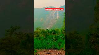 Dudhsagar waterfall Goa goa waterfall reels shortsvideo shorts youtubeshort trending [upl. by Olotrab]