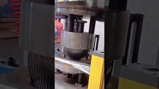 Stamping forming process of iron cage [upl. by Thomasine]