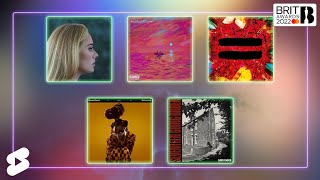 the nominees for BRITs 2022 Mastercard Album of the Year shorts [upl. by Morten993]