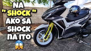 Na quotSHOCKquot Ako Sa Shock Na To GAME CHANGER  Yamaha Aerox 155 V2 [upl. by Pouncey972]