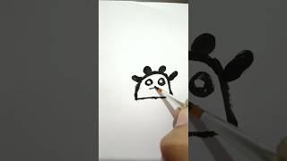 Panda 🐼 Acrylic Painting for kids panda pandasong painting shorts trending [upl. by Parrott]