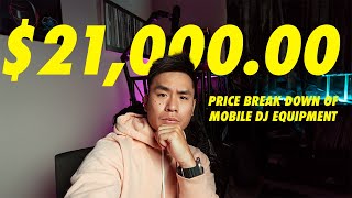 DJ Equipment  Price breakdown for Mobile Gigs [upl. by Eaj794]