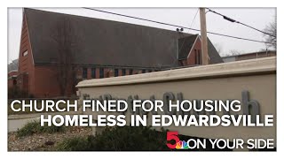 Edwardsville church houses homeless from cold conditions while being fined by city [upl. by Latonia]