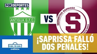 💥 ANTIGUA VS SAPRISSA  Saprissa falló dos penales y se definirá en la vuelta  GolXGol [upl. by Lightfoot]