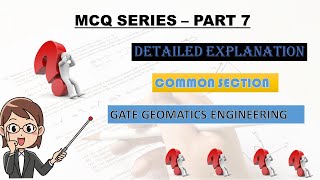 MCQ SERIES PART 7  GATE GEOMATICS ENGINEERING  gate geomaticsengineering mcq [upl. by Nnylsor]