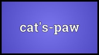 Catspaw Meaning [upl. by Adiv]