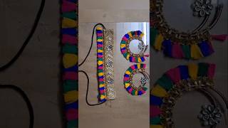 DIY Navratri jewelry  Lets make handmade Navratri jewelry set art diy shorts Navratri special [upl. by Hallette]