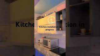 My kitchen installation in progress 🙏youtubeshorts youtubekitchen [upl. by Annaiel]