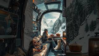 Ultimate Travel Trailer with Panoramic Windows Amidst Stunning SnowCapped Mountains rvlife camper [upl. by Melise]