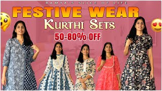 Comfortable festive wear Anarkali starts Rs 500 Cotton Anarkali Kurtis5080 offAmazonRamya [upl. by Eddina]