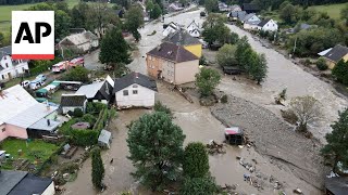 Firefighters rescue people in Czech Republic after major flooding [upl. by Kerrin]