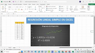 Regresión Lineal Simple en Excel [upl. by Macfadyn705]