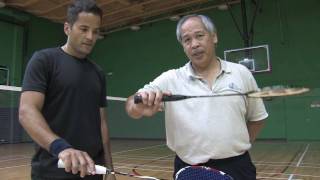 Badminton Tips  How to Hold a Badminton Racket [upl. by Cas]