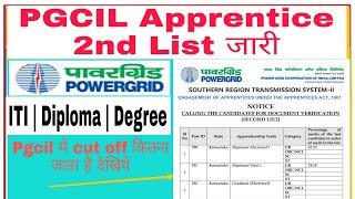 PGCIL Apprentice 2nd List जारी  Power grid Apprentice Results [upl. by Mozart]