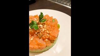 TARTARE SALMONE E AVOCADO CON ZENZERO  il timer [upl. by Sikleb988]