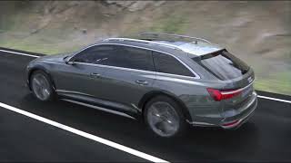 Audi A6 C8 allroad quattro suspension technical animation  2019 [upl. by Noffets]