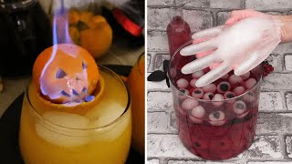 Halloweeen Cocktails 🎃 Pick Your Poison Shots Cider or Eyeballs 👁 🍸🍹 [upl. by Paulo]