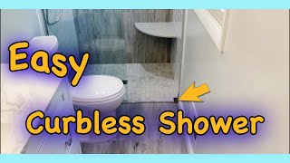 Easy Curbless Shower 🚿  WEDI  PLAN LEARN BUILD [upl. by Johnson]