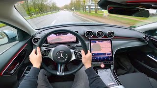 2023 Mercedes Benz c class c220d T  pov test drive mercedes benz mercedesbenz [upl. by Ahsiekyt]