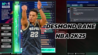 NEW Desmond Bane build is BACK in NBA2K25 [upl. by Ariday]