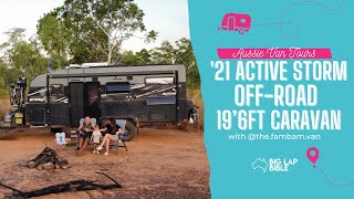 2021 Active Storm OffRoad 19’6FT Caravan Full Set Up Tour Big Lap Bible CarVan Review [upl. by Nylakcaj]