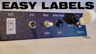 Quickly Label Home Cockpits Simulator Panels amp Prototypes [upl. by Blain]