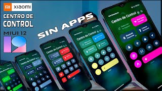 MIUI 12  Cambia el COLOR del CENTRO DE CONTROL  SIN APPS  PERSONALIZA YAAA [upl. by Alberic]