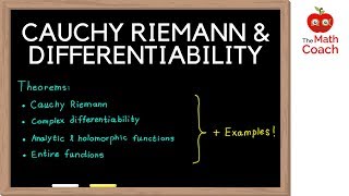 Cauchy Riemann Equations and Differentiability  Analytic VS Holomorphic  Complex Analysis 2 [upl. by Enilrad]