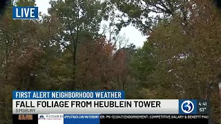 NEIGHBORHOOD WEATHER Fall foliage from Heublein Tower [upl. by Krissy]