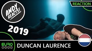 THE NETHERLANDS EUROVISION 2019 REACTION Duncan Laurence  Arcade  ANDY REACTS [upl. by Molahs]