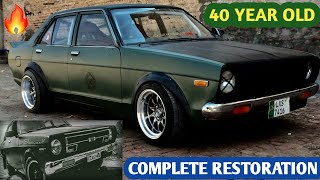 Datsun 120y modified 1980 to 2020 complete restoration [upl. by Drusi228]