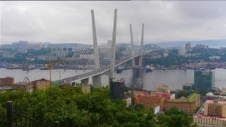 In Russia il ponte sospeso il più lungo del mondo  hitech [upl. by Aerbas]