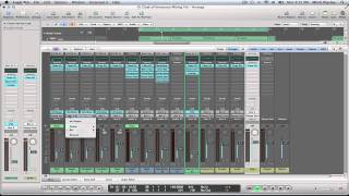 Logic Pro 9 Tutorial  Mixing Techniques Part 2 [upl. by Idelia]