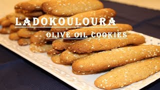 Olive Oil Cookies Greek Ladokouloura VEGAN [upl. by Erdeid]