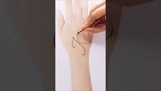 quotKquot letter mehndi design henna [upl. by Alletsyrc]