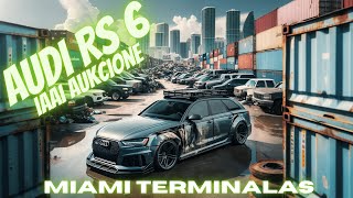 Audi RS6 radau MIAMI NORTH IAAI aukcione  taip pat rodau Jusu pirkinius Miami [upl. by Junina]