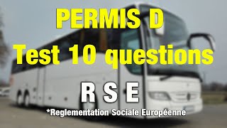 Permis D 10 questions  fiche quotRSEquot [upl. by Compton]