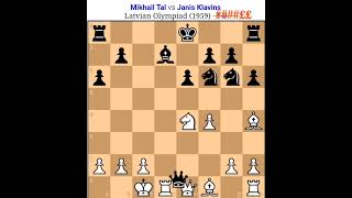 Mikhail Tal vs Janis Kelvin Tal chess game Tal best sacrfice Tal chess board game tal chess [upl. by Alexi702]