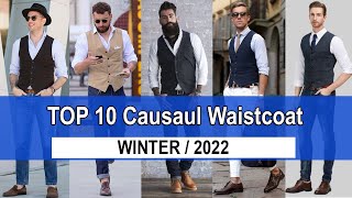 Waistcoat With Jeans Styles Outfits Ideas For Men  Waistcoat Casual look  2022  Men’s Fashion [upl. by Noelyn751]