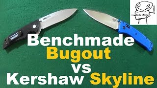 Benchmade Bugout vs Kershaw Skyline Closer Than You Think [upl. by Moht]