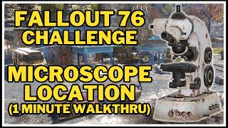 Collect a Microscope or Biometric Scanner  Fiber Optic  Fallout 76 Challenge [upl. by Econah]