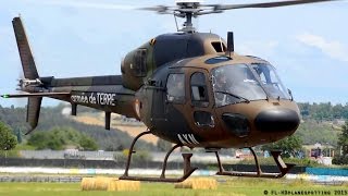 France Army Eurocopter AS555 Fennec FMAYN takeoff from Albi LBILFCI [upl. by Dorthy822]