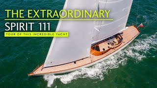 Sailing art Full tour of the EXTRAORDINARY Spirit 111 superyacht [upl. by Gean15]