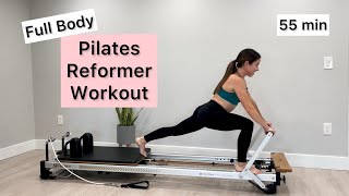 Pilates Reformer Workout  Full Body  55 min Intermediate [upl. by Acimak112]