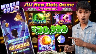 JILI New Slots Game  World Cup Jili Slots Game  New Slots Earning App Today 🤑 [upl. by Icam]