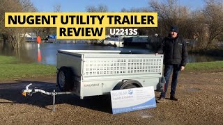 Nugent U2213S Utility Trailer with Mesh Sides 71 x 42  218cm x 129cm FULL REVIEW [upl. by Adnilev]