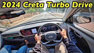 2024 NEW Hyundai Creta 15L Turbo Petrol Drive Review 🔥 Aayushssm [upl. by Crescantia]