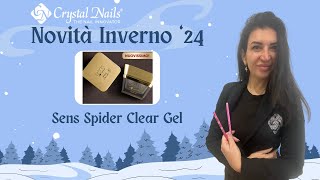 TUTORIAL Spider Clear Gel Sens by Crystal Nails con Ketty Mangravitio [upl. by Aynosal824]