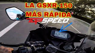 ⚠️Suzuki GSXR 150 Top speed Velocidad Máxima ‼️Nuevo Record 😱🚀 [upl. by Yeltneb]